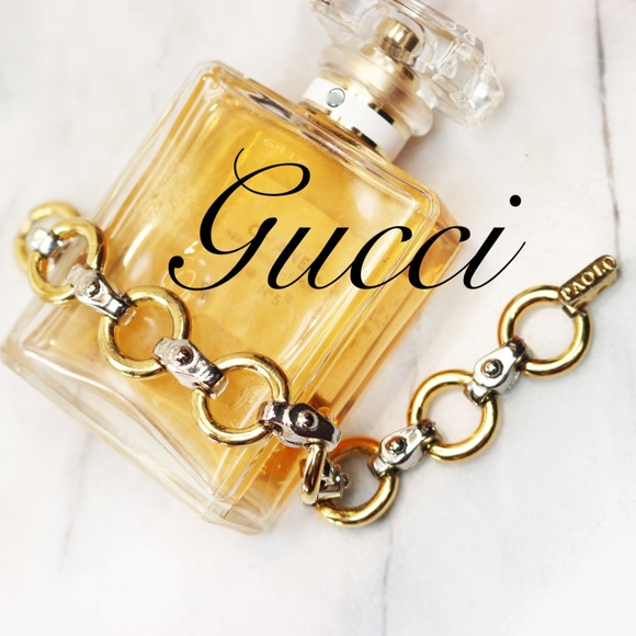 ⚜️ Vintage PAOLO GUCCI Gold and Silver Tone Bracelet ⚜️